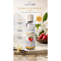Ulei Masaj si Gel Lubrifiant, Nature Body Fun Gel Vanilie Capsuni, 100 ml